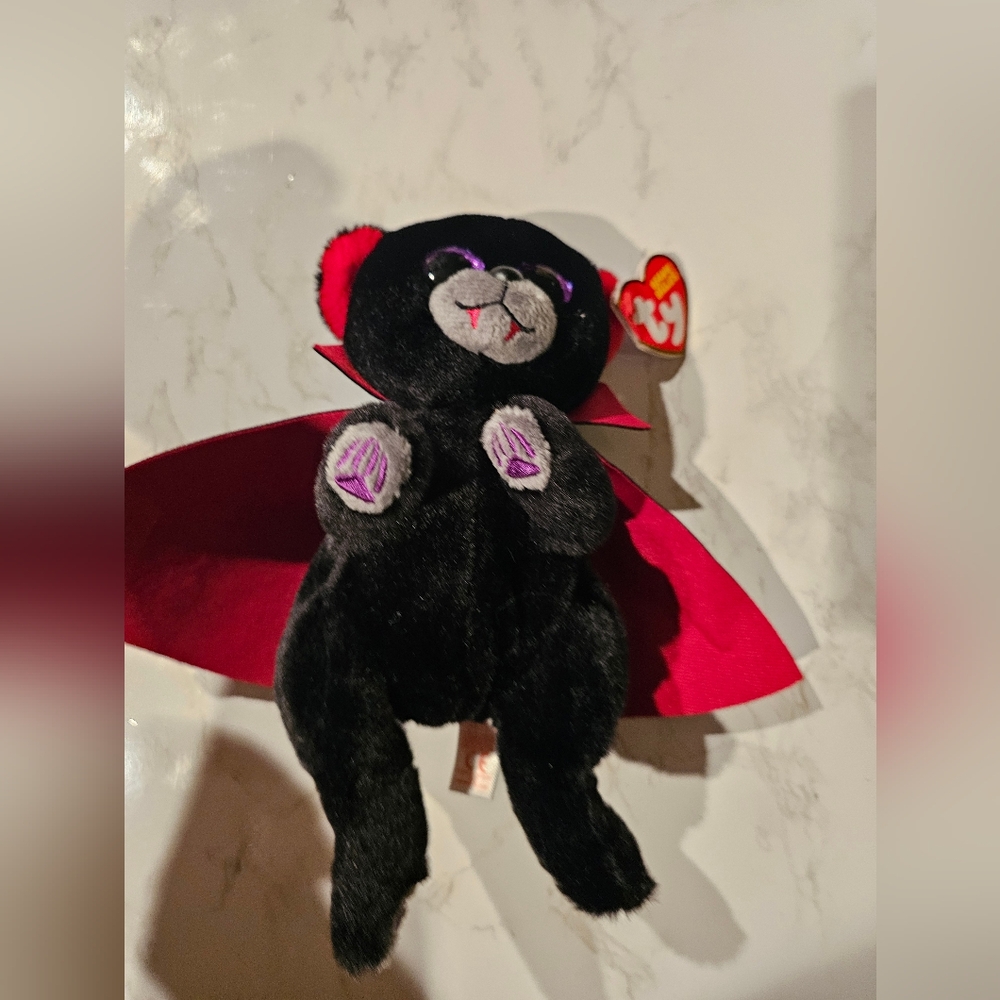 Ty Black and Red Stuffed Animal